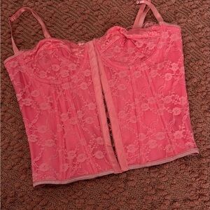 Elegant Pink Lace Women's Top